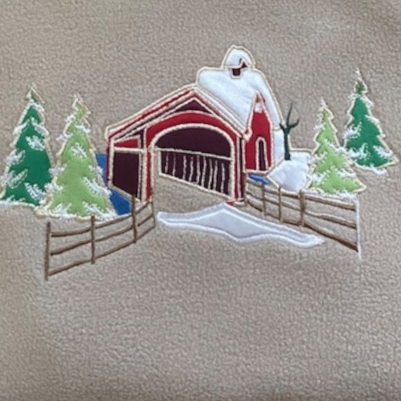 Only Necessities Tops - Fleece Embroidered Top*